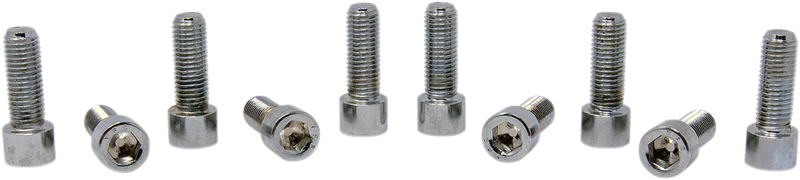 DRAG SPECIALTIES Socket-Head Replacement Bolts - Smooth Fine Thread - 5/16"-24 x 7/8" - 10 Pack