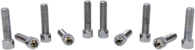 DRAG SPECIALTIES Replacement Fine Thread Socket-Head Bolt - Smooth - 3/8"-24 x 1-1/2" - 10-Pack
