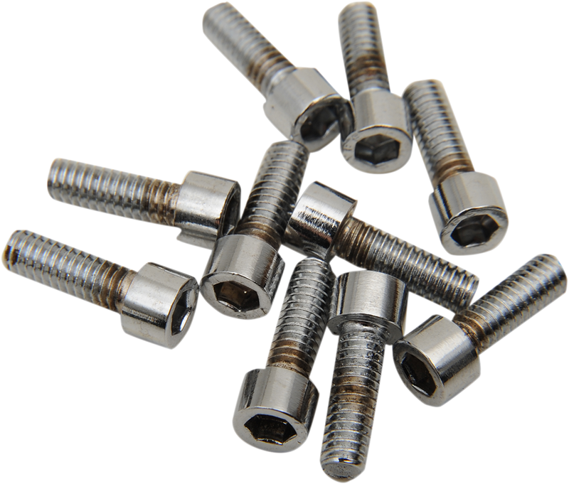 DRAG SPECIALTIES Socket-Head Replacement Bolts - #8-32 x 1/2" - 10 Pack