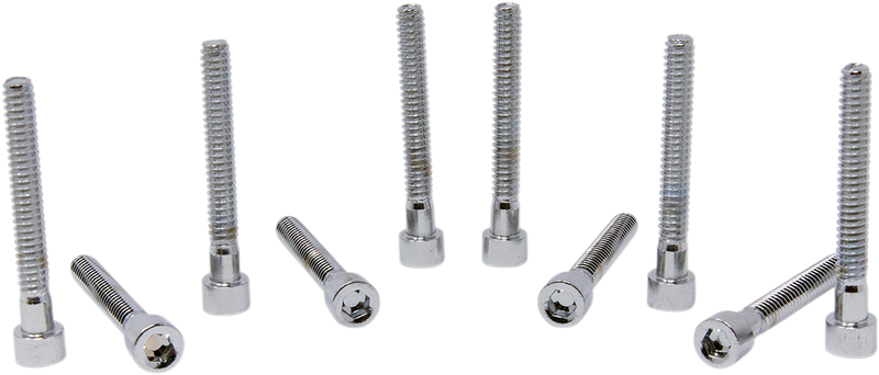 DRAG SPECIALTIES Replacement Socket-Head Bolt - Smooth/Coarse Thread - #10-24 x 1-1/2" - 10-Pack