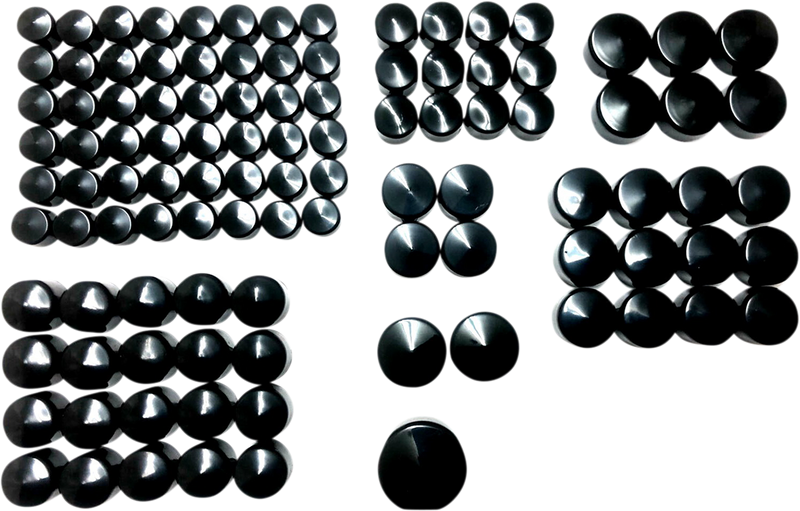 DRAG SPECIALTIES Deluxe Bolt Cover Kit - Black - M8