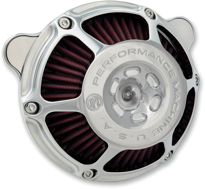 PERFORMANCE MACHINE (PM) Max HP Air Cleaner Kit - Chrome