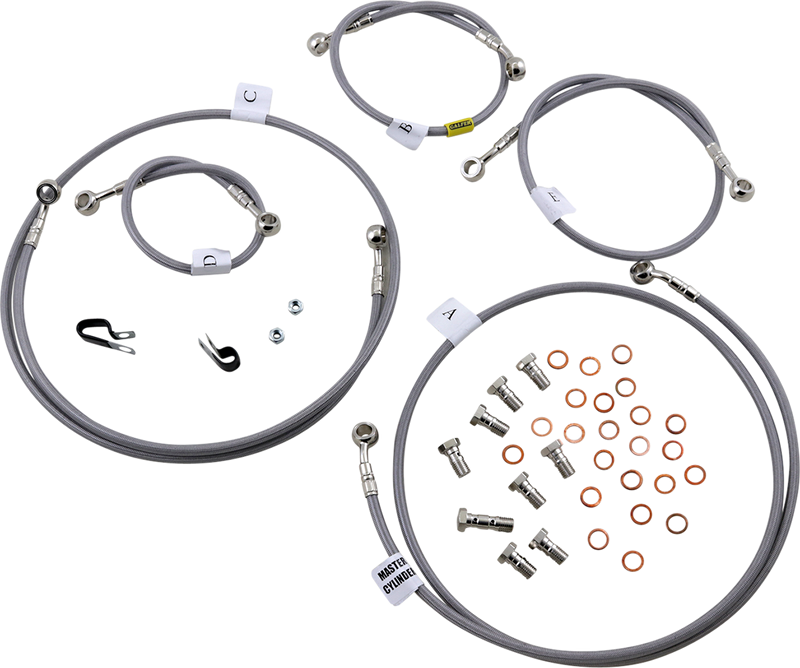 GBRAKES Brake Line - Stainless Steel FK003D809-5