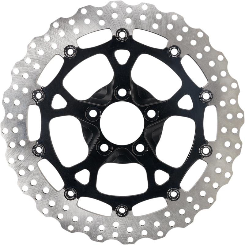 PERFORMANCE MACHINE (PM) Dominator Rotor - Front - 13" - Black - '08-'20 TOURING