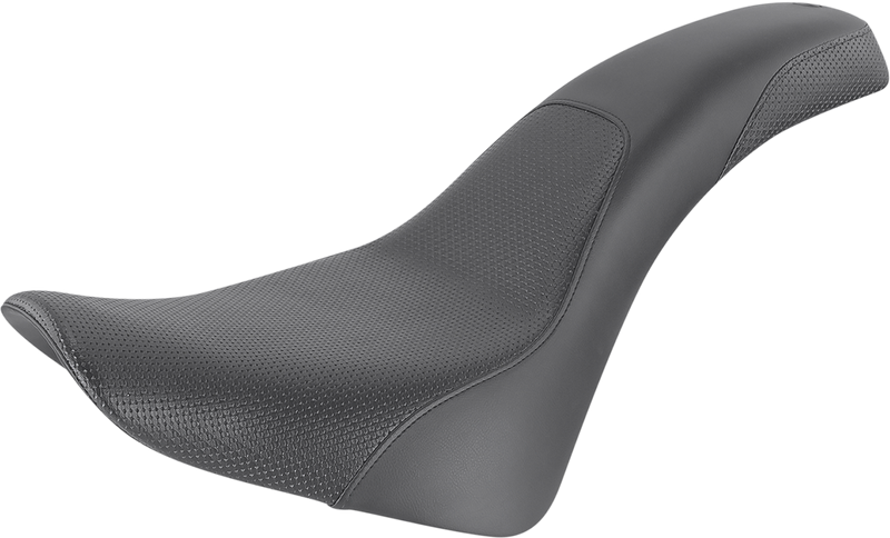 SADDLEMEN Profiler™ Basket-weave Seat - Black - Softail '18-'20