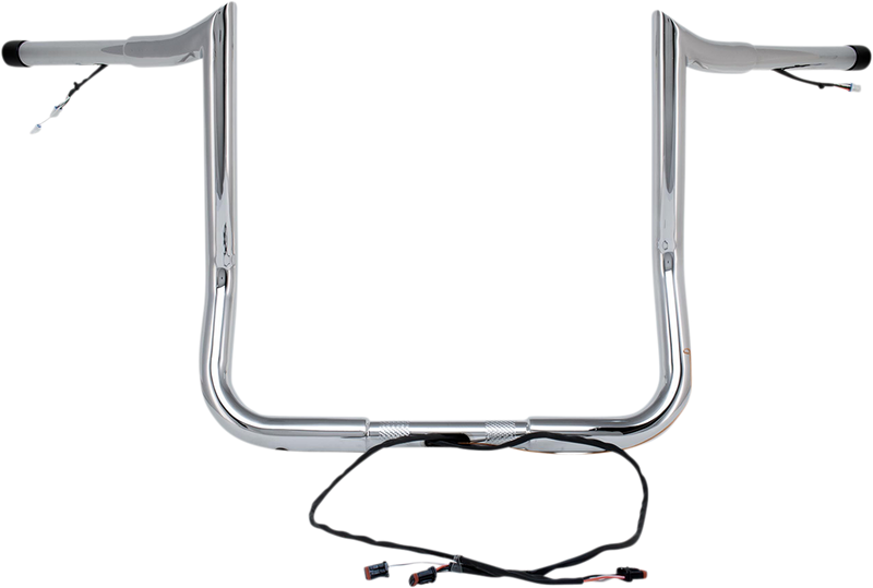 PAUL YAFFE BAGGER NATION Handlebar - Monkey Bar - Pre-Wired - 10" - Chrome H00902-W