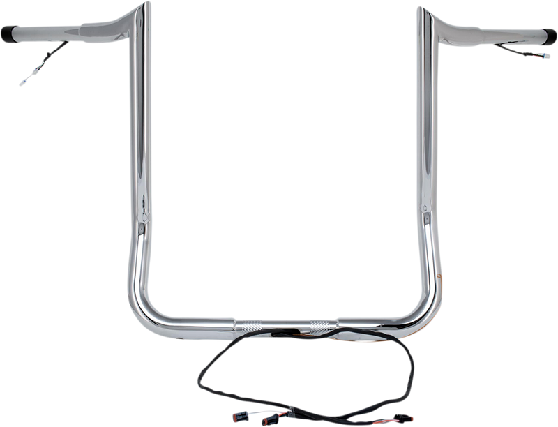 PAUL YAFFE BAGGER NATION Handlebar - Monkey Bar - Pre-Wired - 12" - Chrome H00901-W