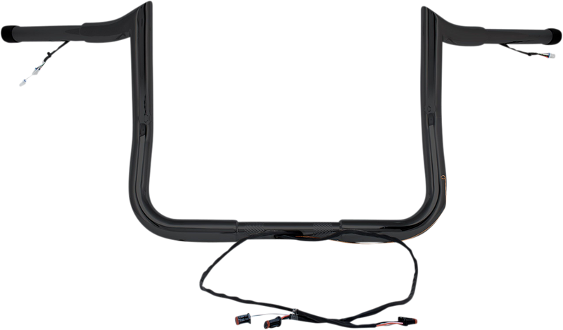 PAUL YAFFE BAGGER NATION Handlebar - Monkey Bar - Pre-Wired - 8" - Black H00909-W