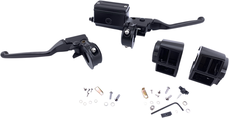 DRAG SPECIALTIES Replacement Handlebar Controls Assembly with Switch Housings - Black - 5/8"