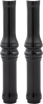 ARLEN NESS Pushrod Tube Cover Kit - 10 Gauge - Twin Cam - Black