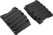 ARLEN NESS 10 Gauge Rocker Box Top Covers - Twin Cam - Black Anodized