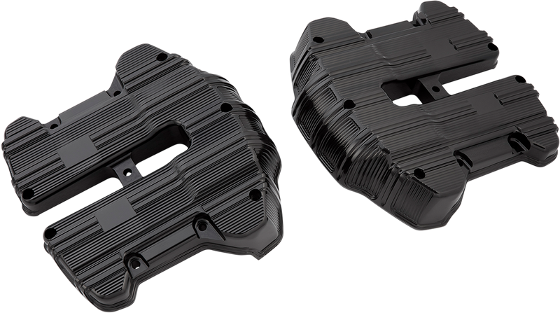 ARLEN NESS 10 Gauge Rocker Box Top Covers - Black Anodized - M8