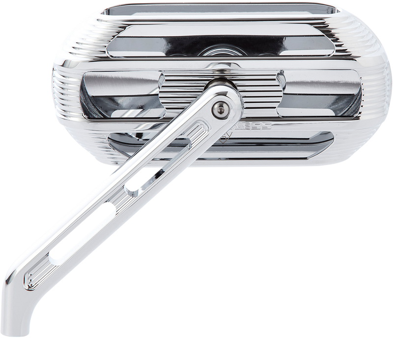 ARLEN NESS Mirror - Sidekick - Side View - Oval - Chrome - Left