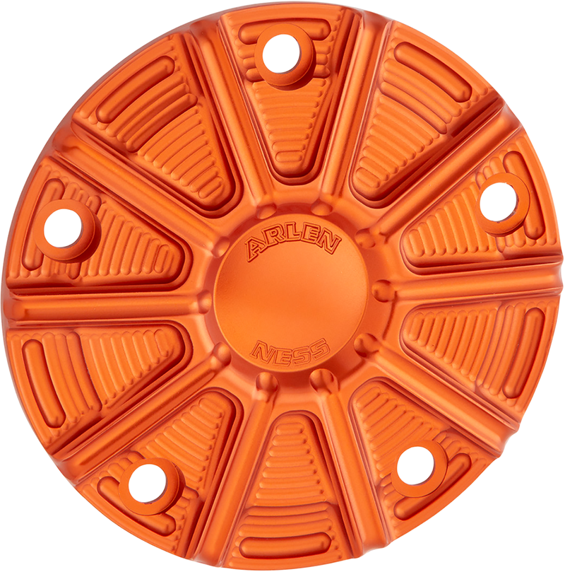 ARLEN NESS 10-Gauge Points Cover - Orange Anodized - Twin Cam