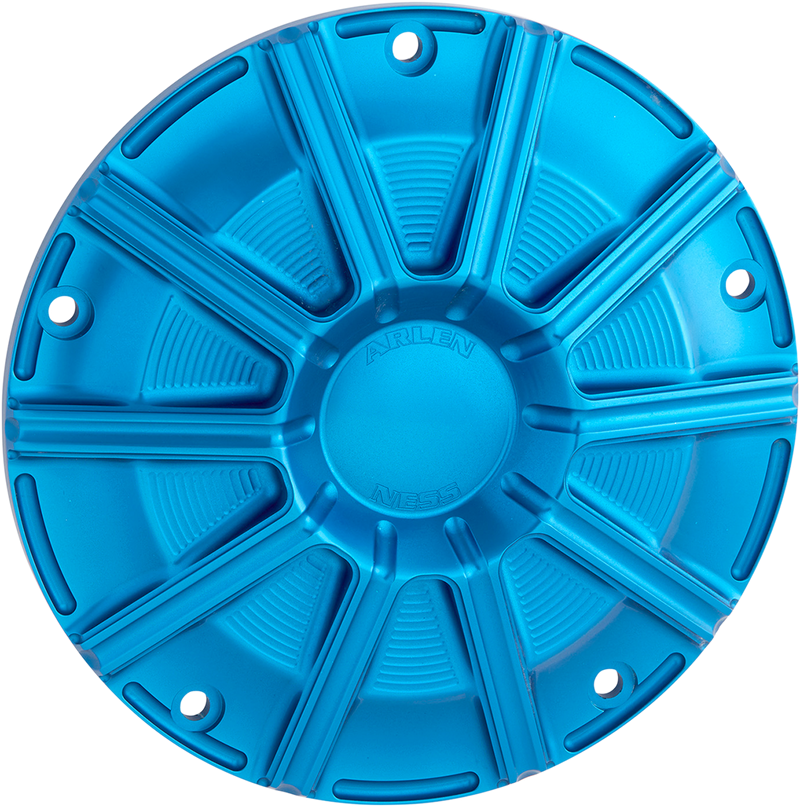 ARLEN NESS 10-Gauge Derby Cover - Blue Anodized - Touring/Trike '15-'24