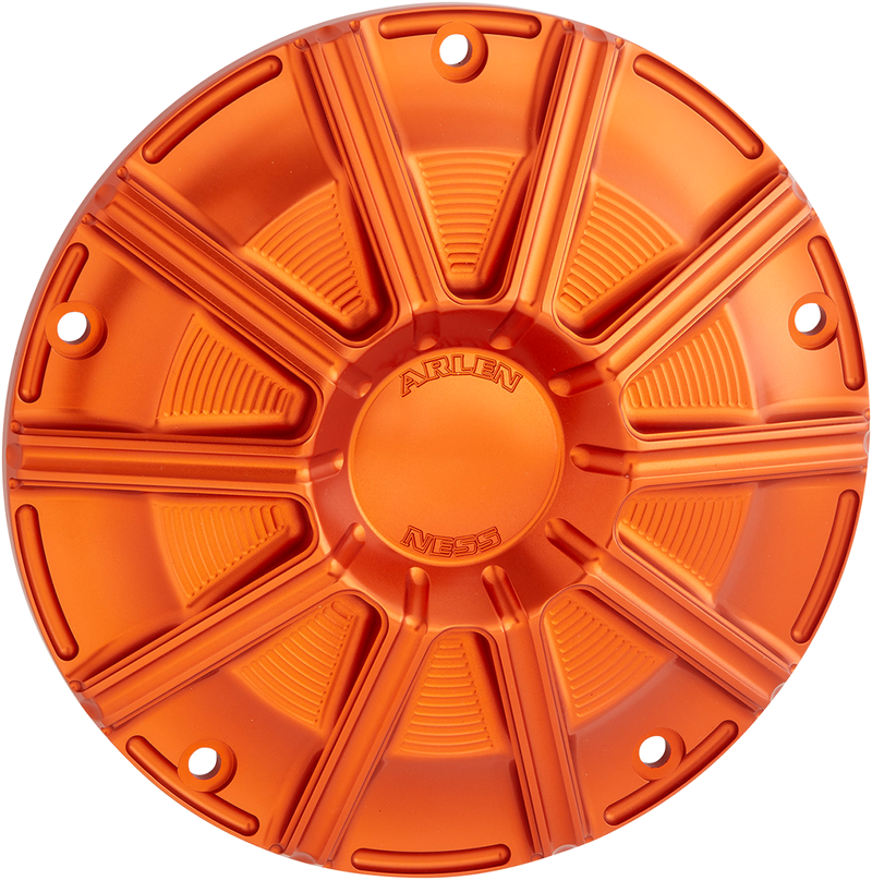 ARLEN NESS 10-Gauge Derby Cover - Orange Anodized - Touring/Trike '15-'24
