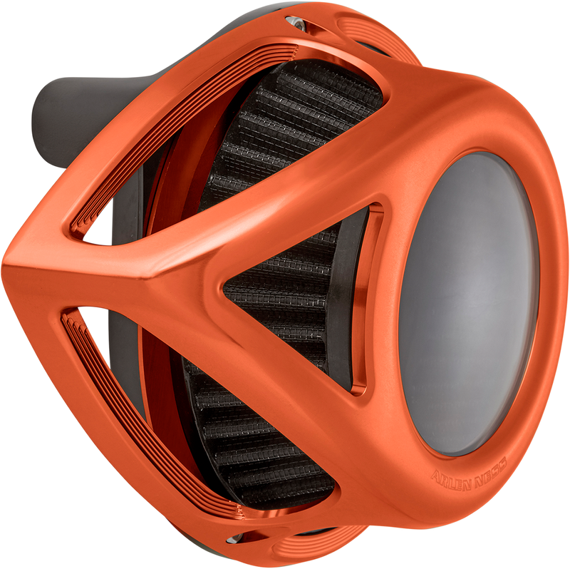 ARLEN NESS Tear Series Clear Air Cleaner Kit - Orange Anodized