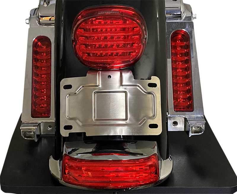 CUSTOM DYNAMICS License Plate Mount/Relocation - Chrome