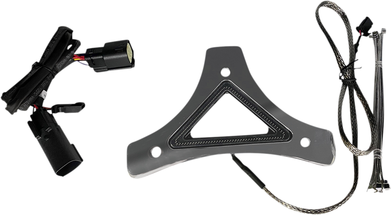 CUSTOM DYNAMICS Touring Dual Intensity Run & Brake Backrest LED Light - Chrome