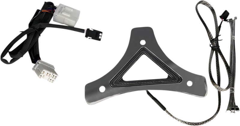 CUSTOM DYNAMICS Dual Intensity Run & Brake Backrest LED Light - Chrome