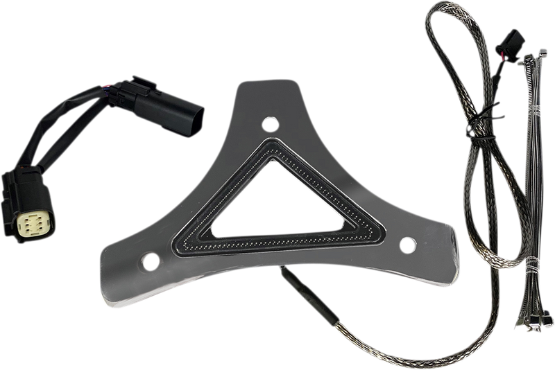 CUSTOM DYNAMICS Touring Dual Intensity Run & Brake Backrest LED Light - Chrome