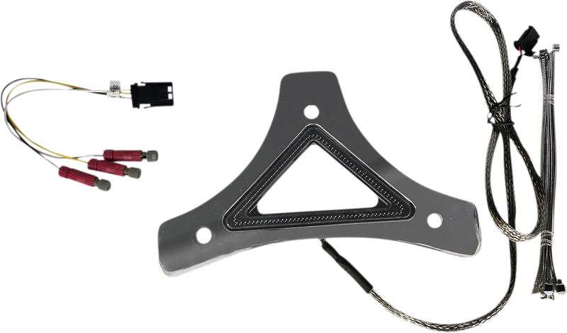 CUSTOM DYNAMICS Universal Dual Intensity Run & Brake LED Backrest Light - Chrome