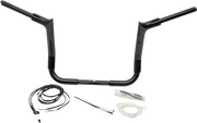 FAT BAGGERS INC. Handlebar Kit - Pointed Top - 12" - Black 809212-B