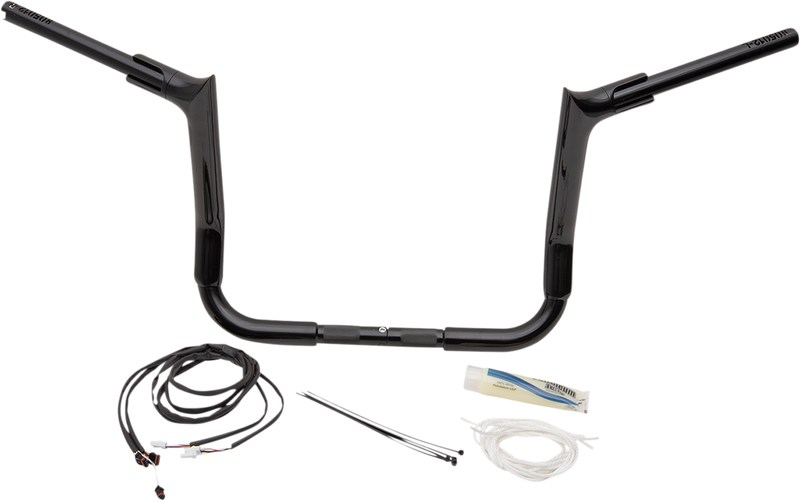 FAT BAGGERS INC. Handlebar Kit - Pointed Top - 12" - Black 809212-B