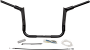 FAT BAGGERS INC. 1-1/2" EZ Install Pointed Top Handlebar Kit - 12" - Black 809112-B