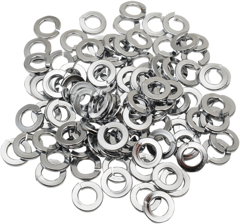 DRAG SPECIALTIES Washers - Lock - 3/8" - Chrome - 100-Pack