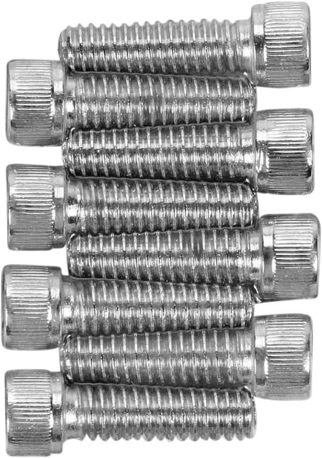 DRAG SPECIALTIES Chrome Lifter Base Bolt Kit - 8 Pack