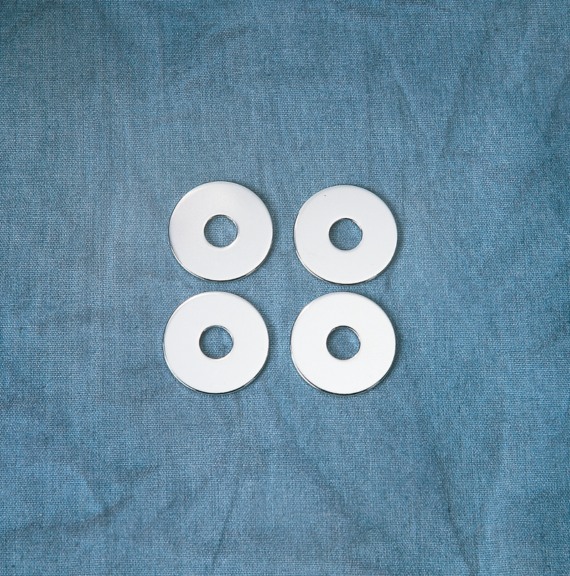 DRAG SPECIALTIES Chrome Washer - 4 Pack