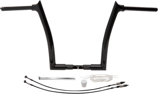 FAT BAGGERS INC. Handlebar Kit - Pointed Top - 14" - Black 809314-B