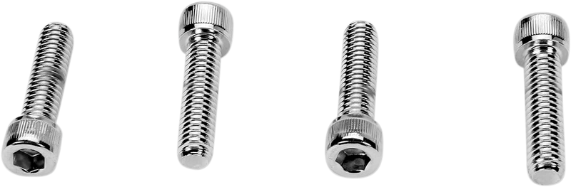 DRAG SPECIALTIES Chrome Handlebar Clamp Socket-Head Bolt Kit - 4 Pack
