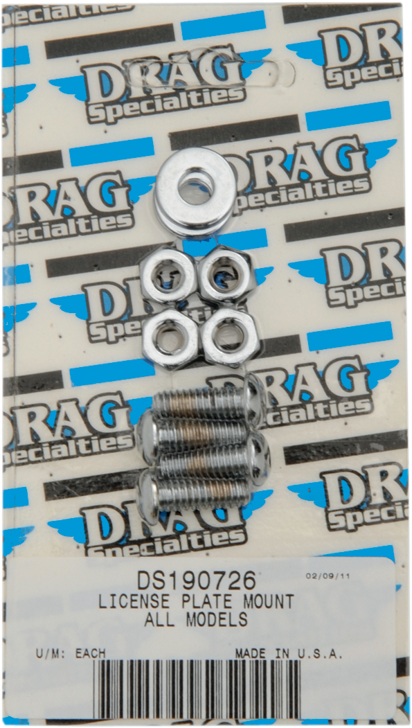 DRAG SPECIALTIES Chrome License Plate Mount Socket-Head Bolt Set