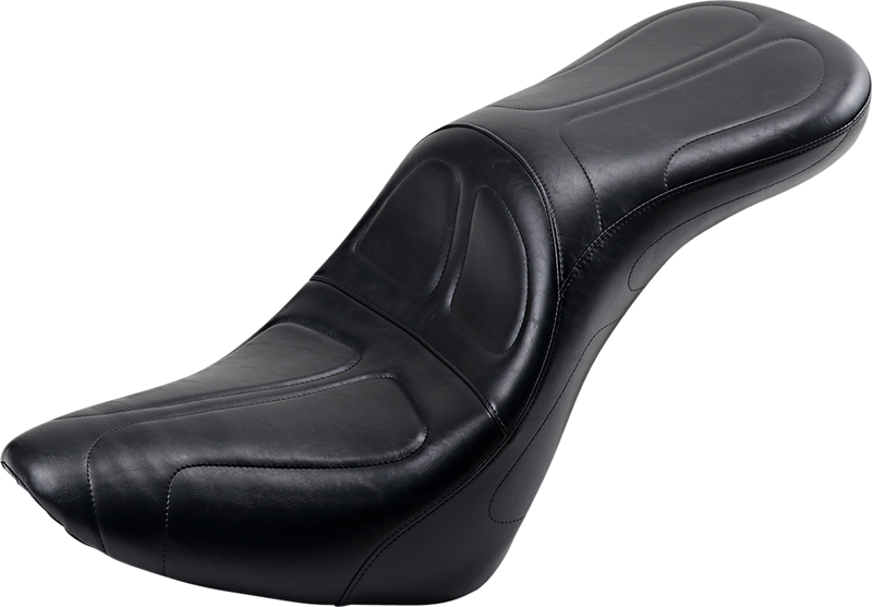 LE PERA Maverick Daddy Long Legs Seat - Black - Stitched - Softail '18-'23
