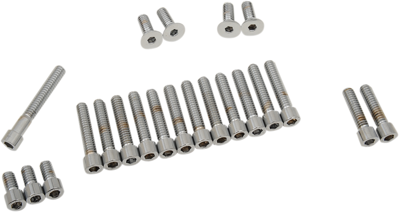 DRAG SPECIALTIES Replacement Smooth Socket-Head Bolt Camshaft/Primary Set - Chrome