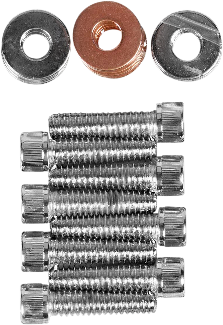 DRAG SPECIALTIES Chrome Rocker Box Socket-Head Bolt & Washer Set