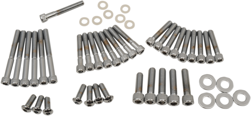 DRAG SPECIALTIES Chrome Engine Cover Socket-Head Bolt Kit