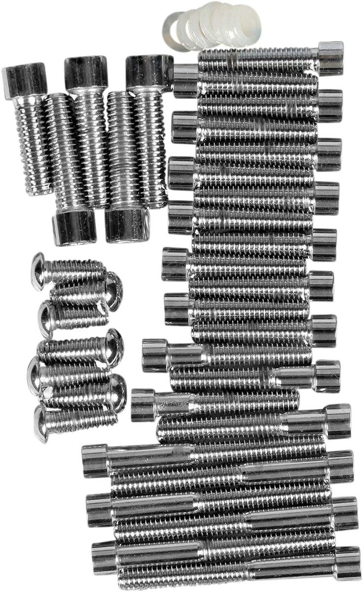 DRAG SPECIALTIES Chrome Engine Cover Smooth Socket-Head Bolt Kit