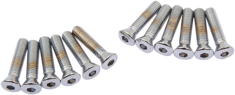 DRAG SPECIALTIES Camshaft Cover Smooth Socket-Head Bolts - Chrome - Big Twin
