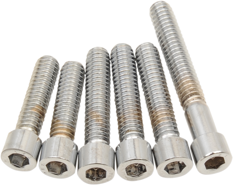 DRAG SPECIALTIES Chrome Smooth Socket-Head Bolt Camshaft Cover Kit