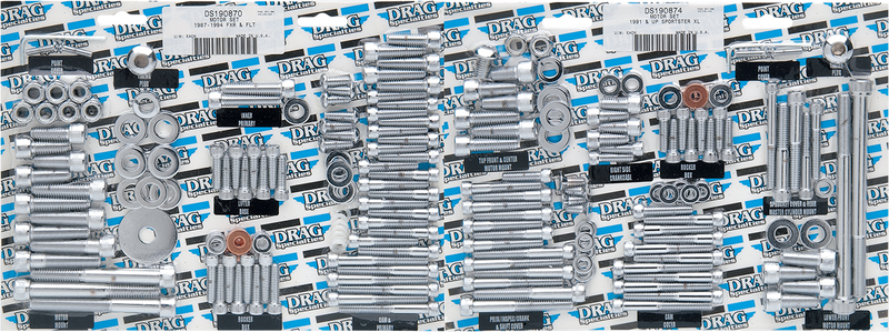 DRAG SPECIALTIES Chrome Socket-Head Bolt Motor Kit for FXR Models