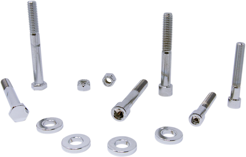 DRAG SPECIALTIES Chrome Smooth Motor Mount Bolt Kit