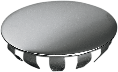 DRAG SPECIALTIES Chrome Swingarm Pivot Cap / Headlight Visor Hole Plug