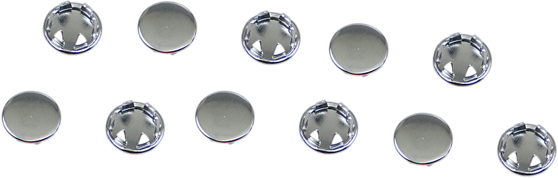 DRAG SPECIALTIES Chrome Allen Bolt Socket Plug - 7/16"-1/2" - 10 Pack