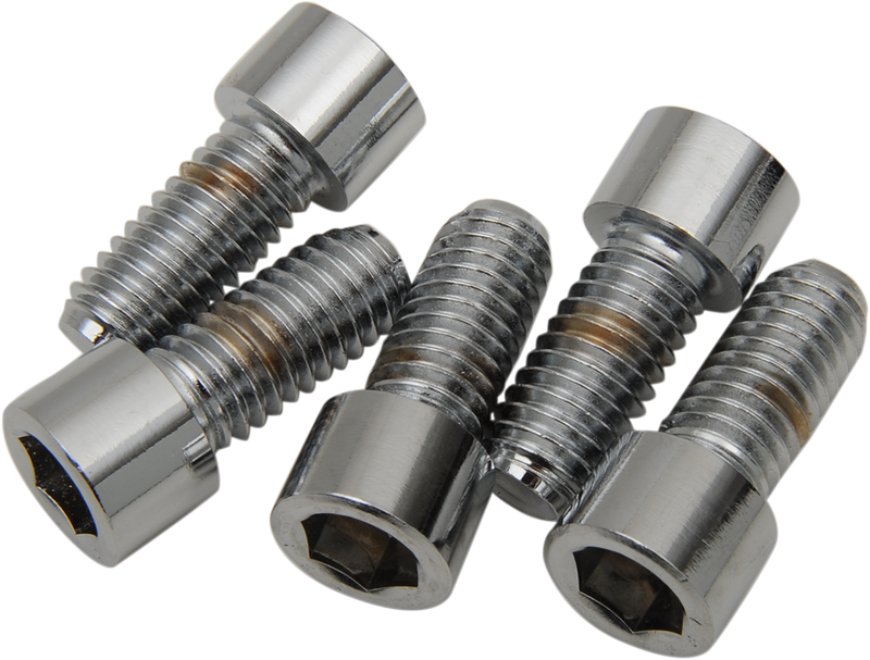 DRAG SPECIALTIES Chrome Replacement Socket-Head Bolts - 7/16"-14 x 1" - 5 Pack