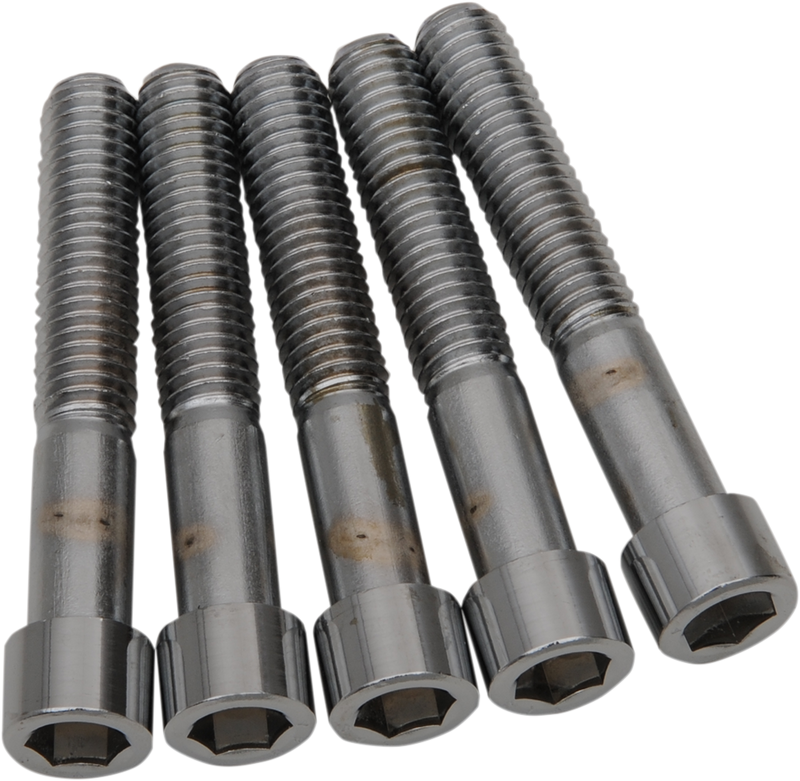DRAG SPECIALTIES Chrome Replacement Socket-Head Bolts - Coarse Thread - 7/16"-14 x 2-1/2" - 5 Pack