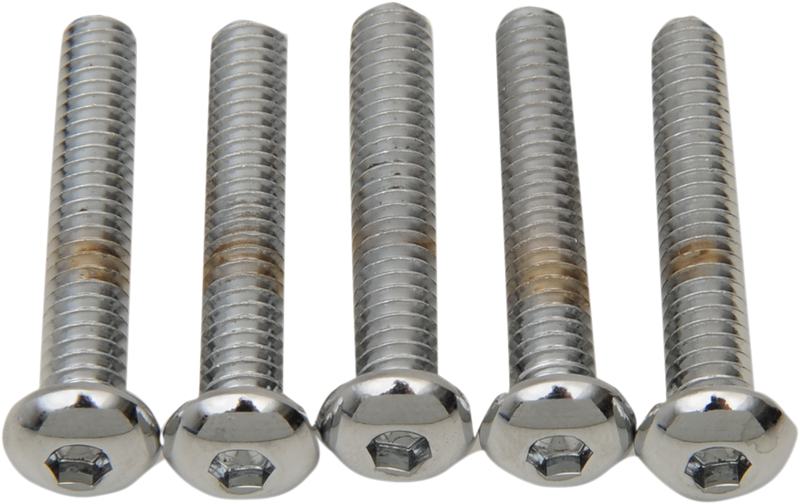 DRAG SPECIALTIES Button Head Replacement Bolts - 1/4"-20 x 1-1/2" - 5 Pack