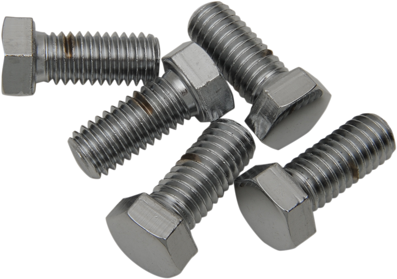 DRAG SPECIALTIES Hex-Head Bolts - Chrome - 7/16"-14 x 1-1/4"